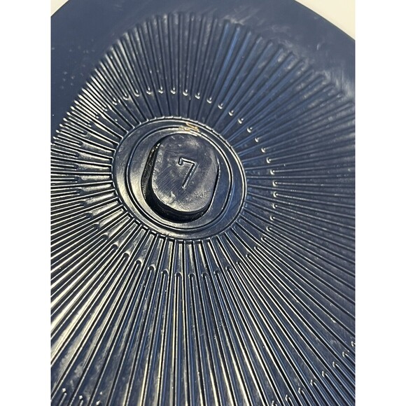 Michael Kors jet set jelly Cork flip flop MK Metal Logo Navy Blue Sz 7 - Picture 9 of 13